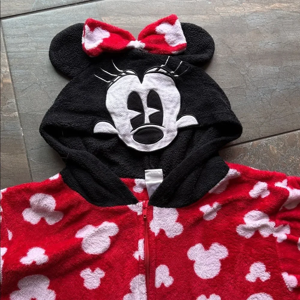 Disney Minnie Mouse Pajama Fleece Sleeper & Squishmallows Disney Plush 16”Minnie